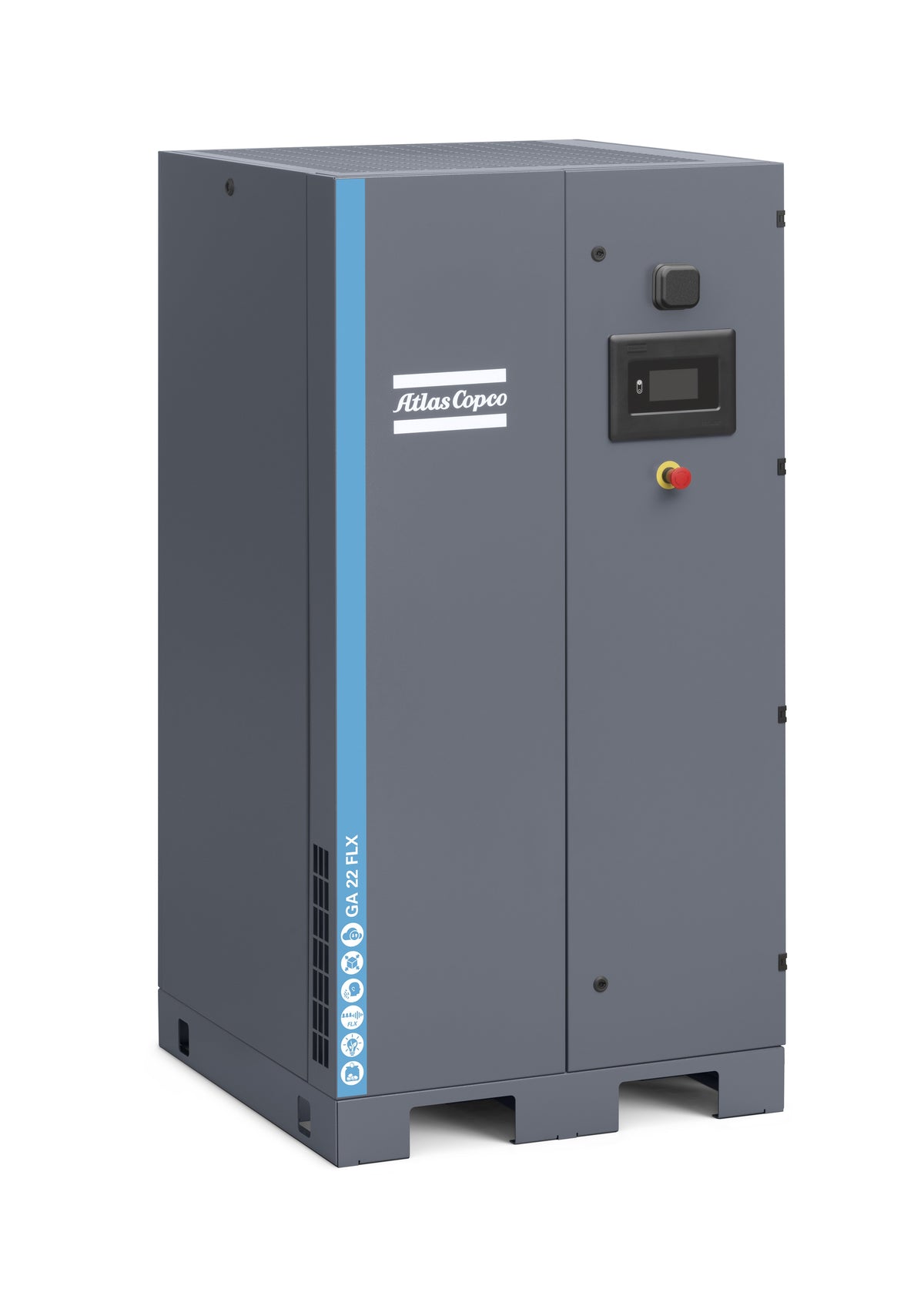 Compressore a vite lubrificato 22 kW 13 bar GA22FLX P A 13 meac 400V Abac