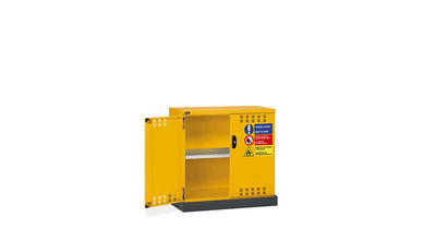 Armadio con porte a battente fessurate per prodotti infiammabili e fitofarmaci – 1 ripiano Comi Storage