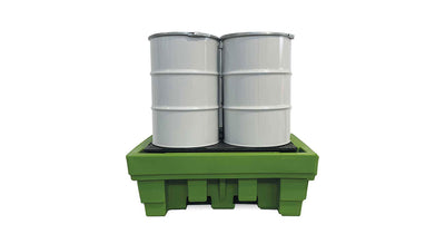 Vasca di raccolta in polietilene con griglia – 4 FUSTI – 550 L 006144 Comi Storage