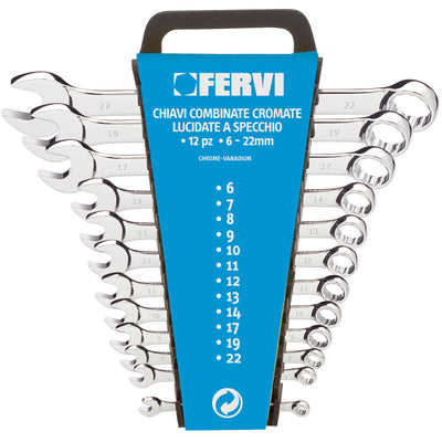 Serie Chiavi Combinate Cromate Lucide - Fervi