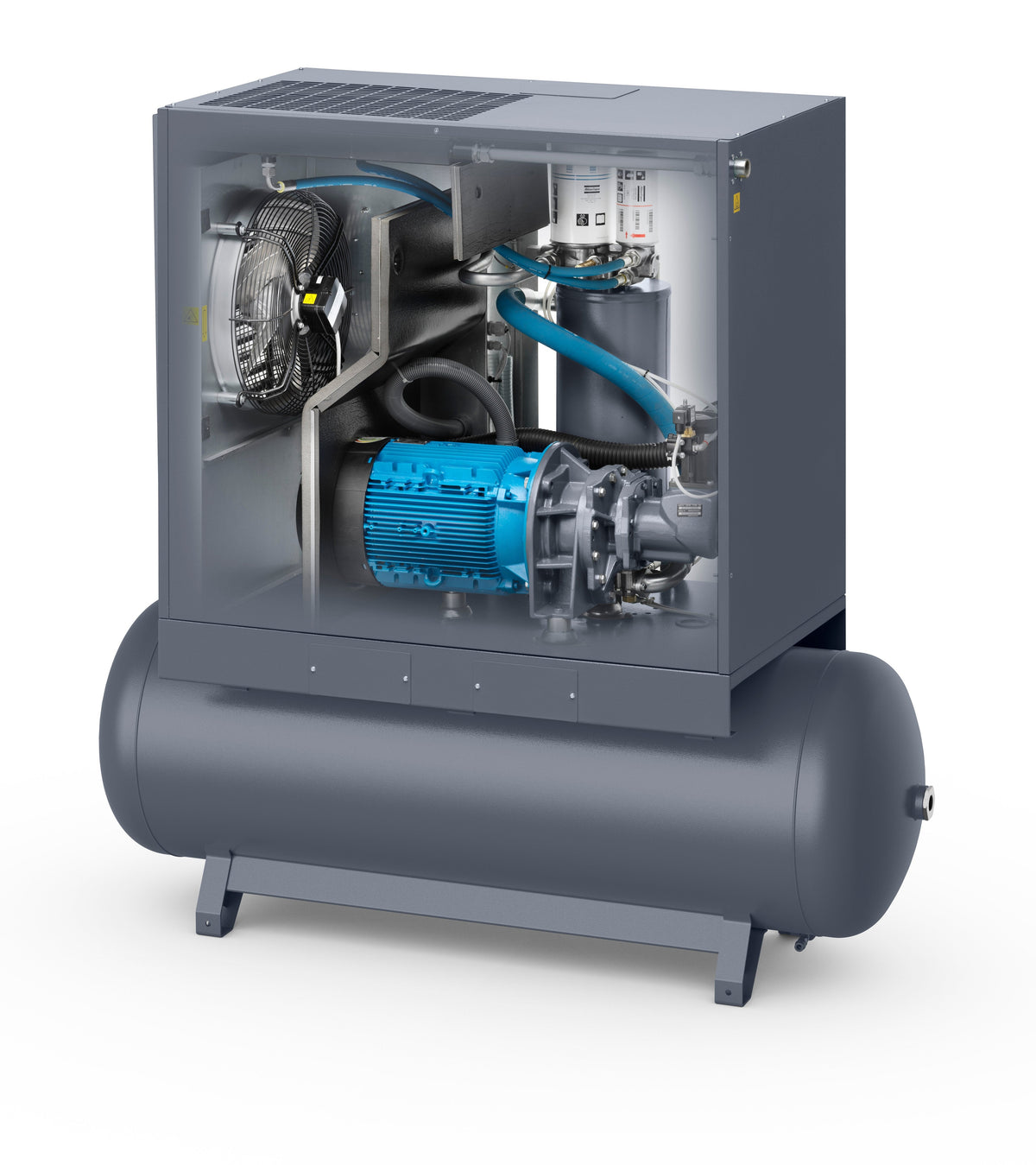 Compressore a vite lubrificato a vite lubrificato 22 kW 7,5 bar GA22P 7,5 400/50 TM CE Abac