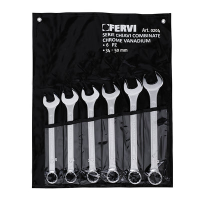 Serie Chiavi Combinate Cromate Lucide - Fervi