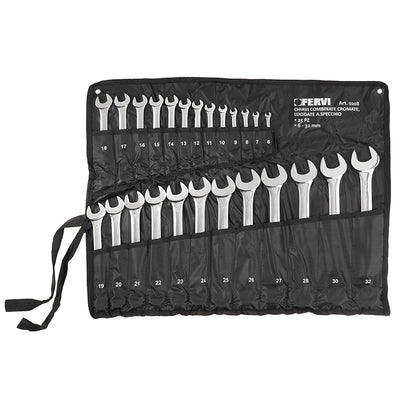 Serie Chiavi Combinate Cromate Lucide - Fervi