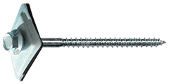 برغي أرضي برأس شبيه بالحلقة وحلقة معينية 27x27 مجلفن أبيض Unifix