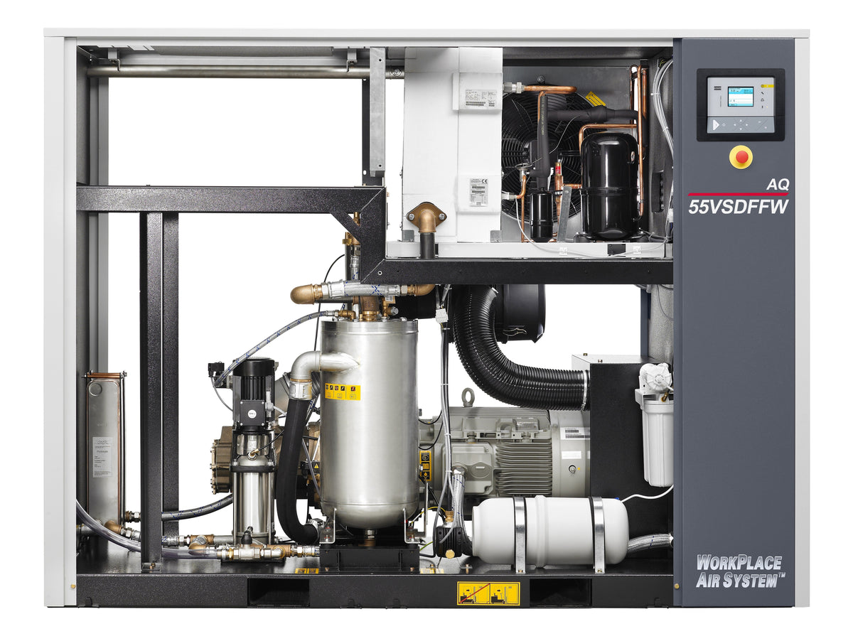 Compressore a vite oil-free 37 kW 13 bar AQ37VSDFF W 13 CE 400 50 Abac