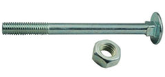 Pernos de cabeza redonda con cuello cuadrado galvanizados con tuerca M10x25 mm DIN 603 Vigor