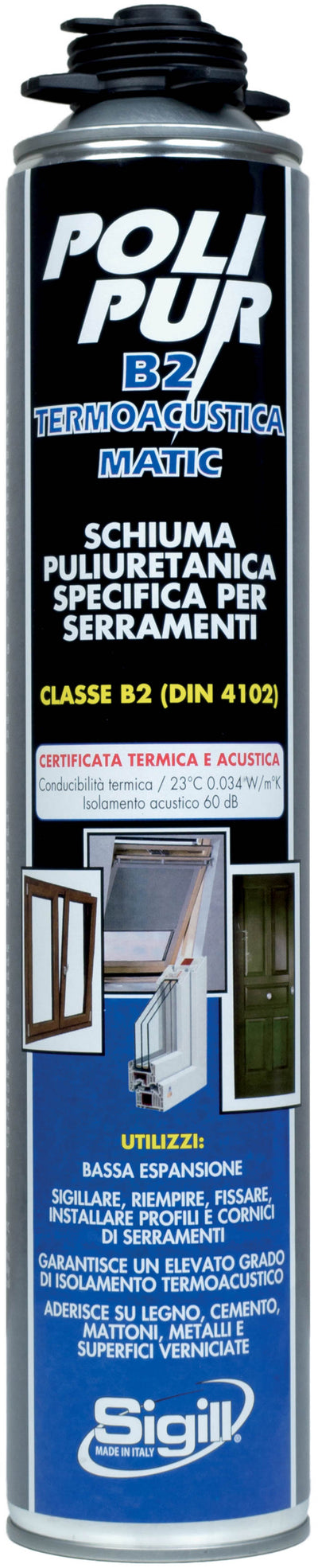 Schiume Poliuretaniche Sigill Polipur B2 Termoacustica NPT Sigill