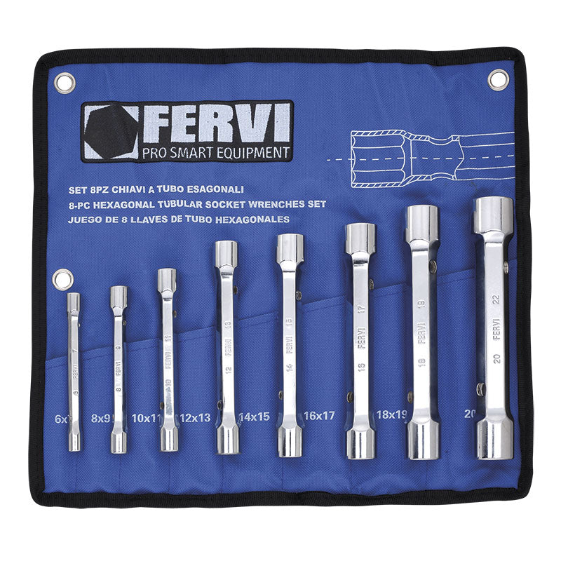 Serie Chiavi A Tubo Esagonali - Utensileria Professionale - Fervi - Fervi