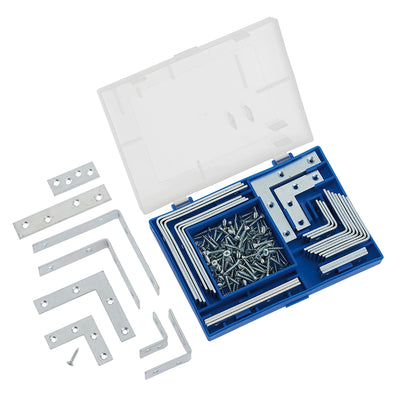 Assortimento Staffe Piatte E AD Angolo CON Viti