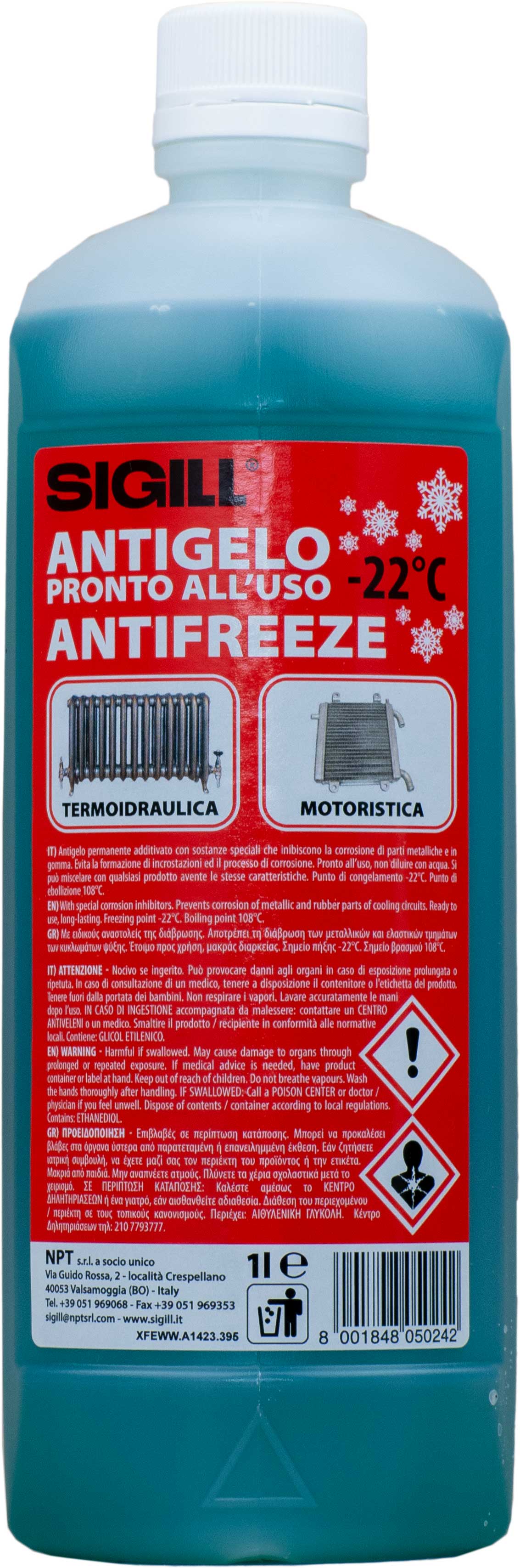 Sigill Antigelo Pronto -22 - Prodotti per auto - NPT Sigill