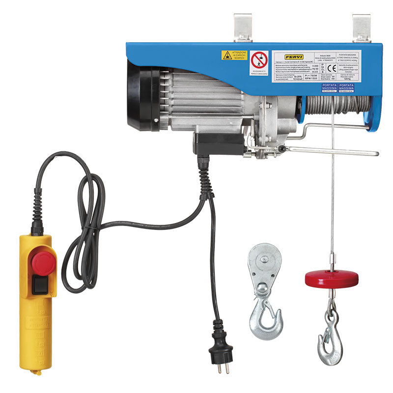 Paranco Elettrico - Attrezzature da Officina - Fervi - Fervi