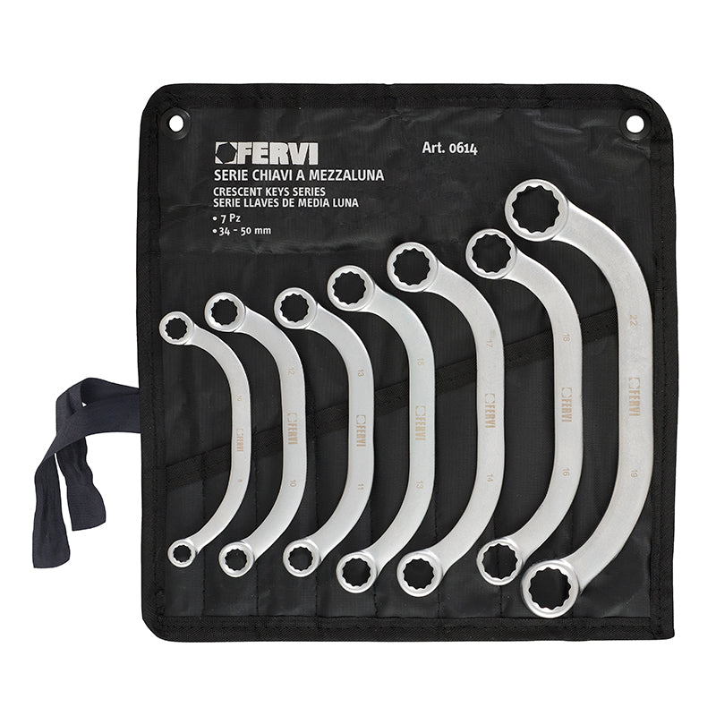 Serie Chiavi A Mezzaluna - Utensileria Professionale - Fervi - Fervi