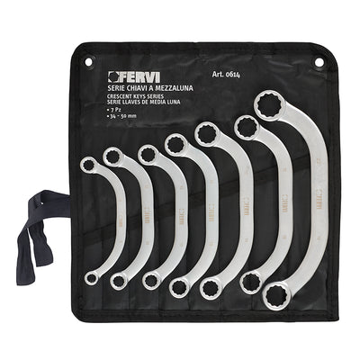 Serie Chiavi A Mezzaluna - Utensileria Professionale - Fervi - Fervi