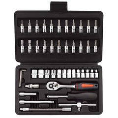 Set of 1/4'' socket wrenches Fervi 0624