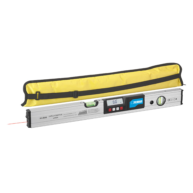 Livella Digitale CON Raggio Laser - Fervi