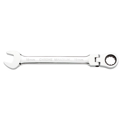 Chiavi Combinate Cromate CON Testa A Cricchetto Snodata - Fervi