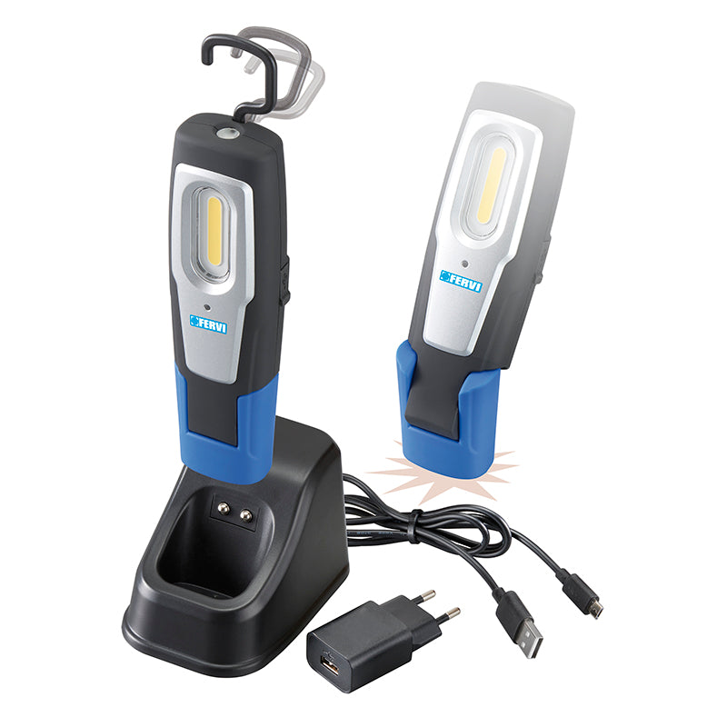 Lampada A LED Ricaricabile - Strumenti Generali Officina - Fervi - Fervi