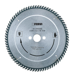 Disco per alluminio e materiali plastici con riporto in metallo duro Fervi 0762/300