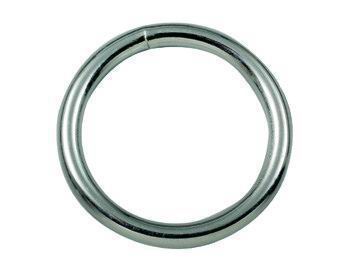 Vigor Anelli Saldati Zincocromati Pezzi 100 Filo 5 Mm Foro 35 Mm