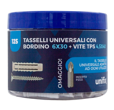 Barattolo con vite TPS Pozidriv e inserto PZD2 - immagine 1