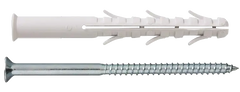 Plug with galvanised TPS Pozidriv screw Unifix