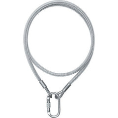 Steel cable anchor lanyard, 1 m, AZ410 Neri 121156