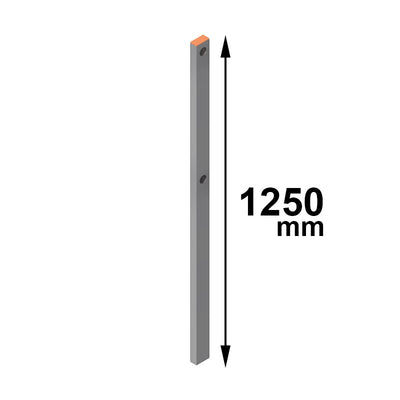 Montante in alluminio 1250mm (100 Kg) verticale CSC Edilizia 125-3