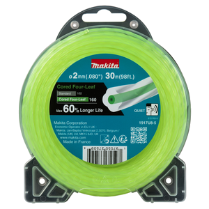 1917U8-5 Filo Four-Leaf Nylon ricoperto 2.0mm verde Makita