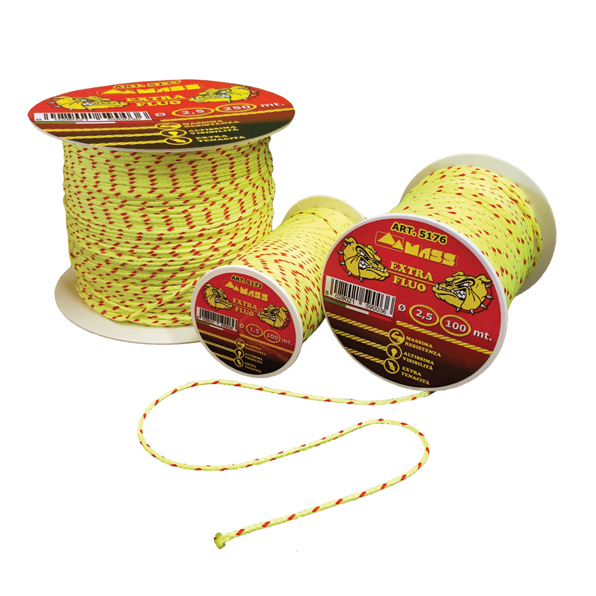 Filo Fluo Extra Mass Giallo - Tracciatura