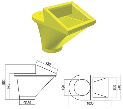Tramoggia in plastica 201 CSC Edilizia
