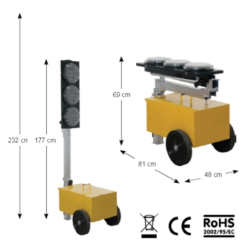 Sisas Impianto Semaforico Mobile a Led