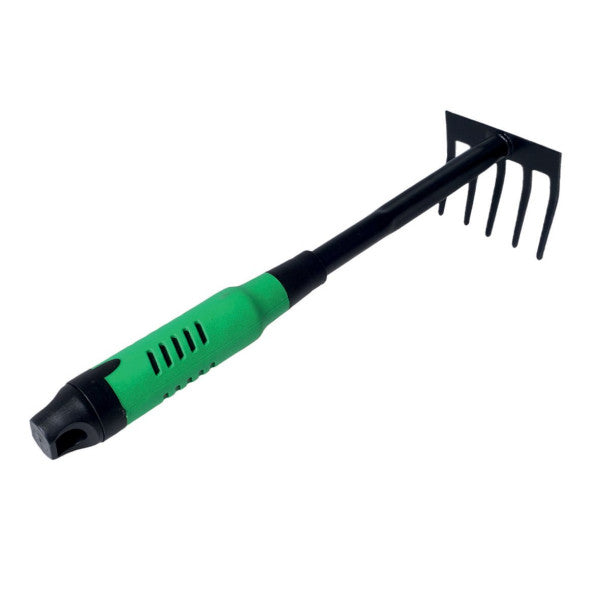 Rastrellino a mano in acciaio verniciato con impugnatura antiscivolo 32 cm Verdelook