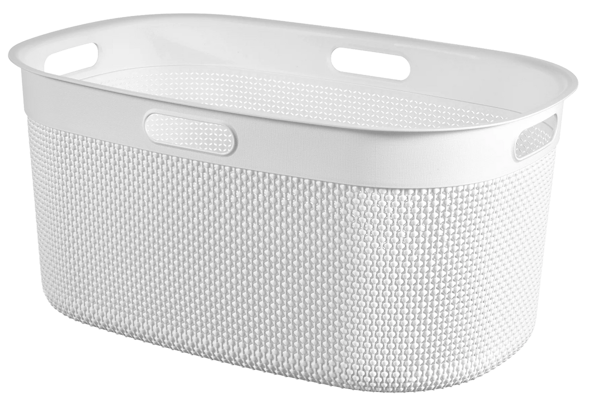 Cesta portabiancheria Filo 45 L 59x39x27 cm bianco Curver
