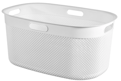 Cesta portabiancheria Filo 45 L 59x39x27 cm bianco Curver