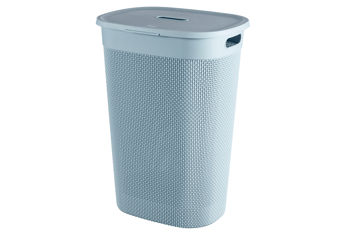 Portabiancheria con coperchio Filo 55 L 44x35x61 cm azzurro Curver
