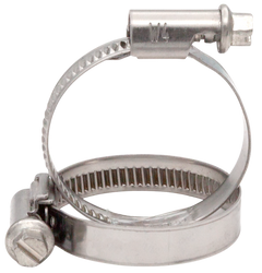 Hose clamp 9 mm band and W4 stainless steel screw Unifix