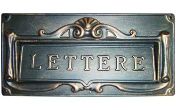 Buche P/Lettere Vigor Alu-Zinco Bronzo 300X140 Mm