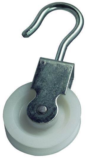 Carrucole Acc.Zincato Vigor Girella Nylon Dia. 30 Mm