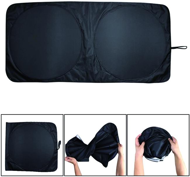 Parasole P/Parabrezza Pieghevole Per Auto 150X70 Cm Vigor