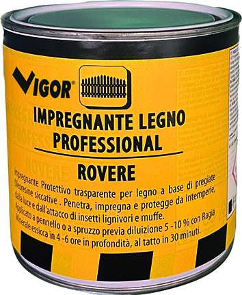 Impregnante P/Legno Vigor-Prof Rovere Extra 750 Ml