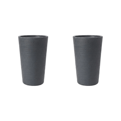 Varese Medium Planter 35cm Set of 2 - Millstone Grey Keter
