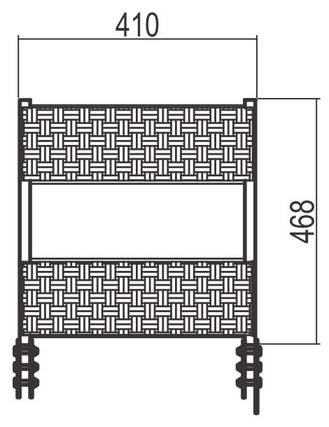 Piano di riposo ribaltabile per scala a gabbia 379L CSC Edilizia