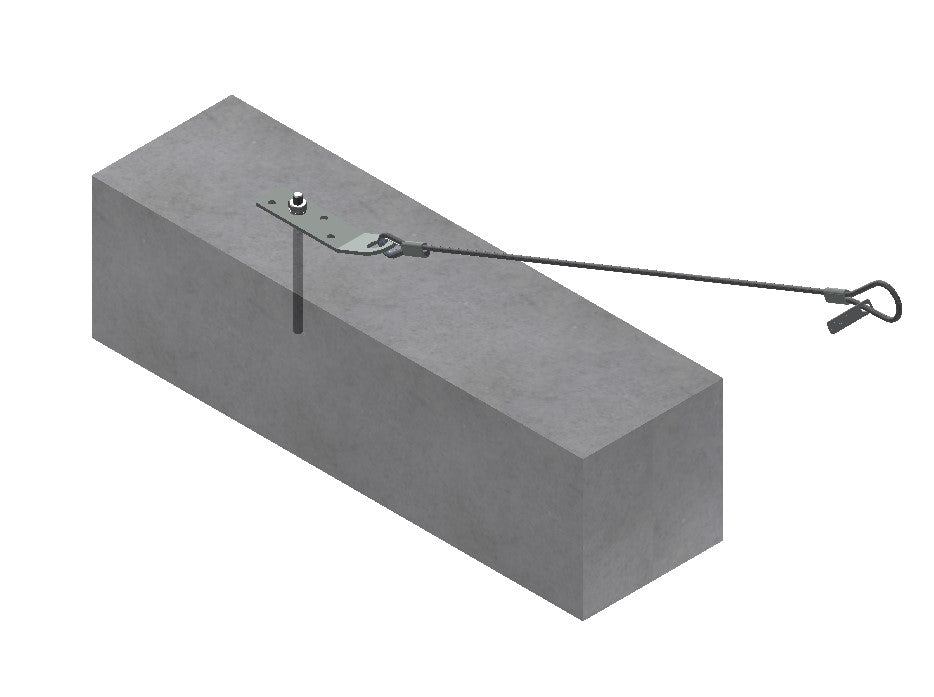 Gancio con fune slim inox CSC Edilizia
