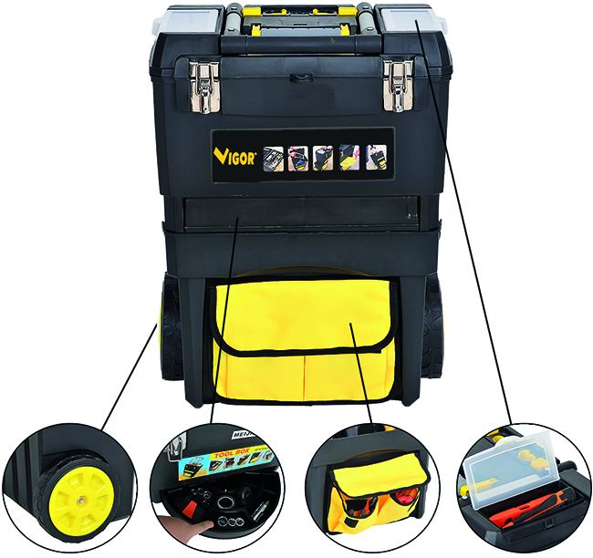 Carrelli Portautensili Tool-Box 47X27X63 cm Vigor