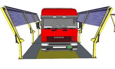 Sistema di carico e scarico camion (rete tipo T) Reti Brembo