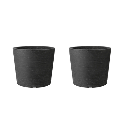 Varese Low Planter 40cm Set of 2 - Granite Keter