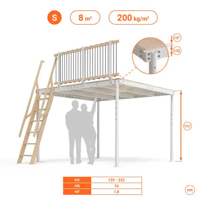 Svelt SOPPALCO IN ACCIAIO TS8 SCALA LEGNO