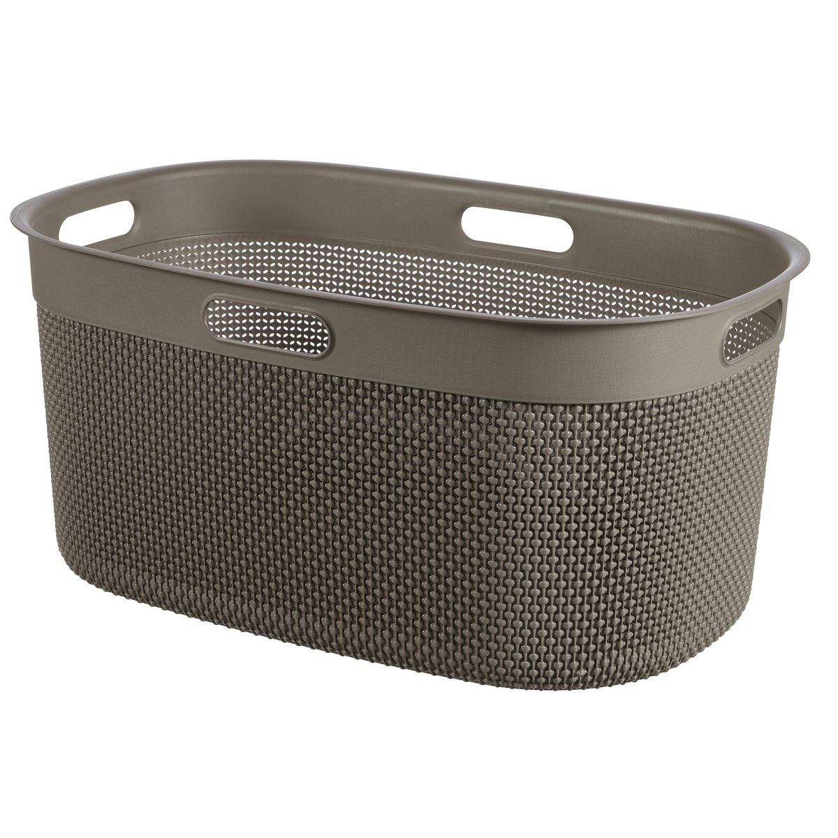 Cesta portabiancheria Filo 45 L 59x39x27 cm cappuccino Curver