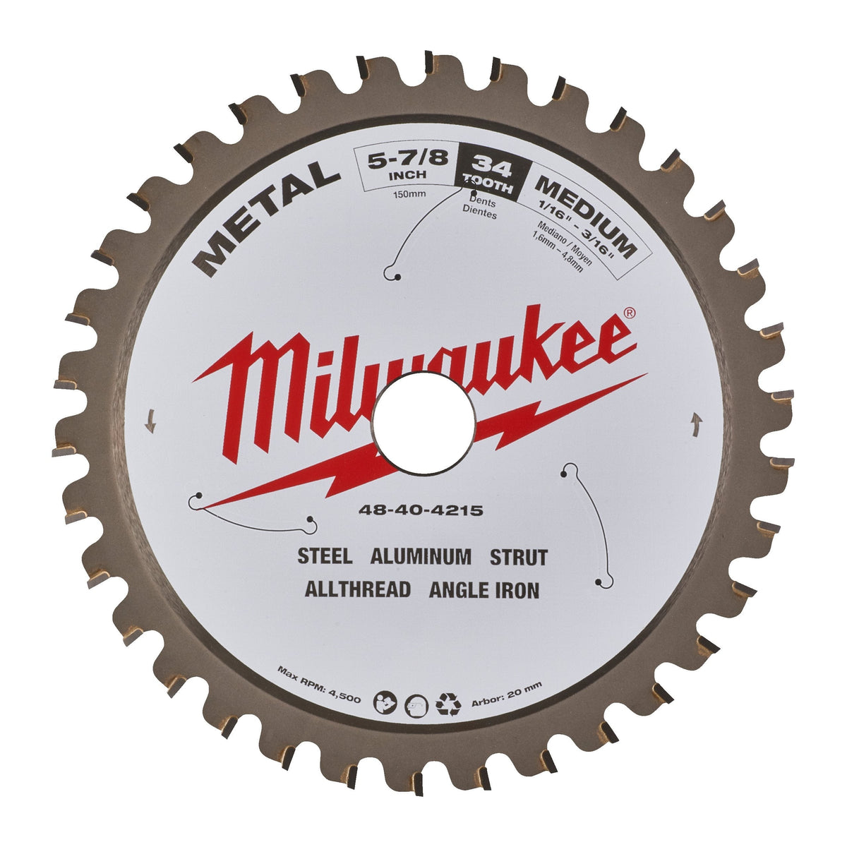 Lame per seghe circolari METALLO Milwaukee