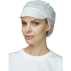 Disposable cap with peak PO114 Neri 487042